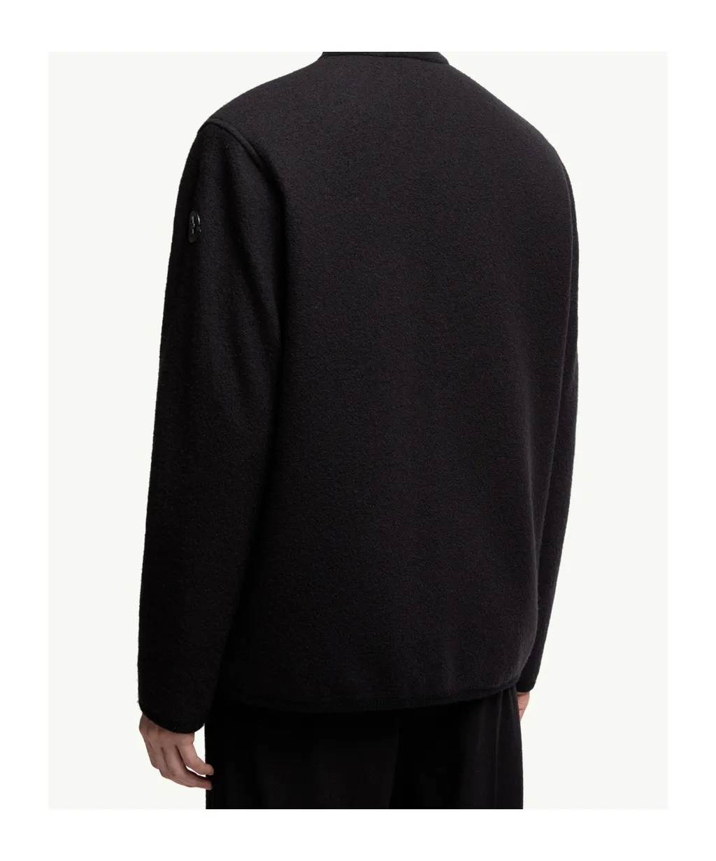 Moncler Logo Patch Button-Up Shirt Jacket