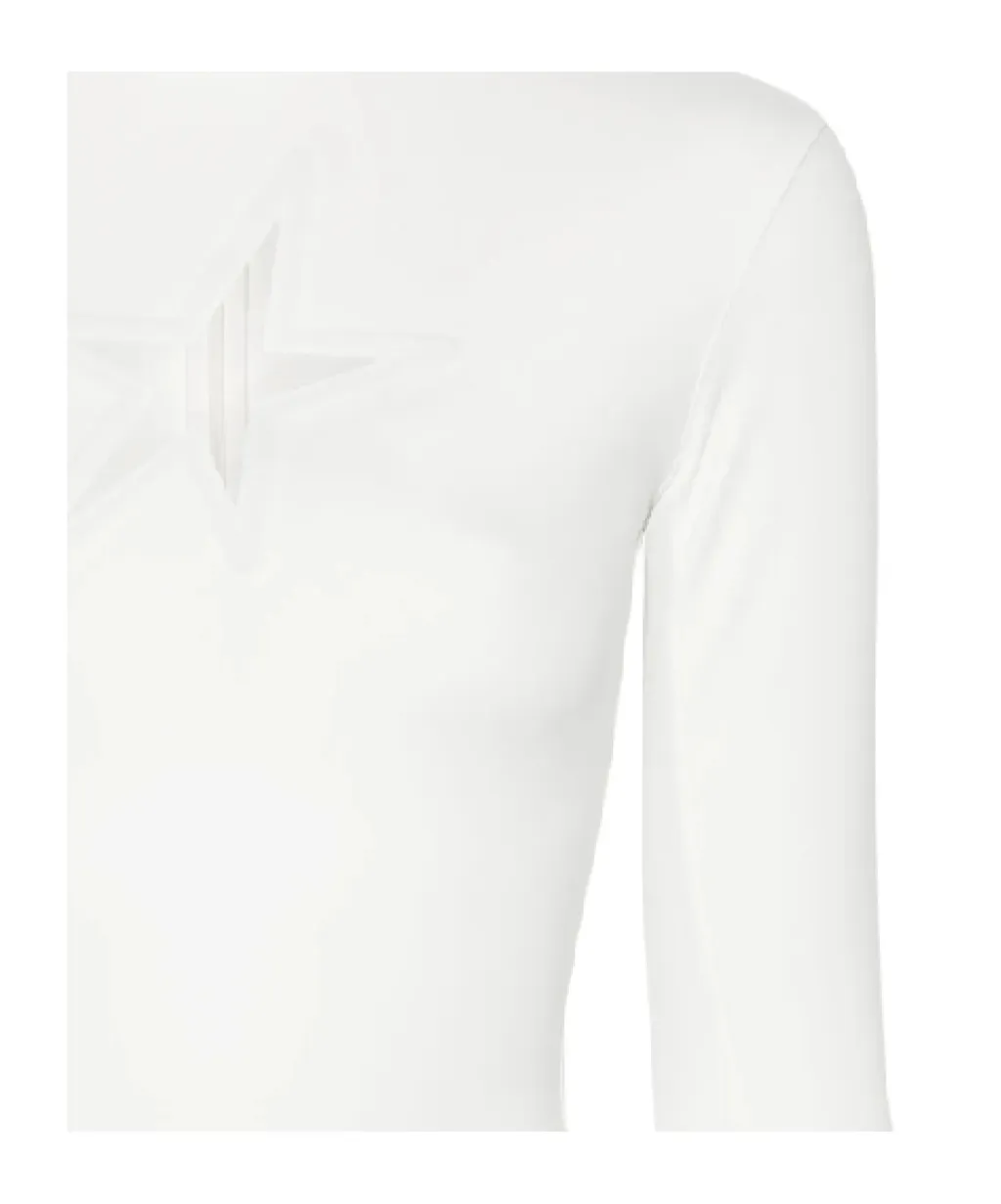 Mugler Star Cutout Long-Sleeve Top