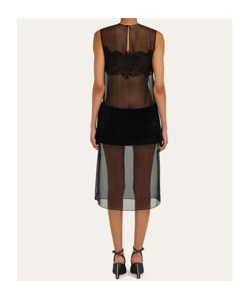 Shift Dress With Inlay Details