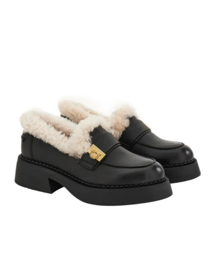 Ferragamo Hug Buckle Detailed Loafers