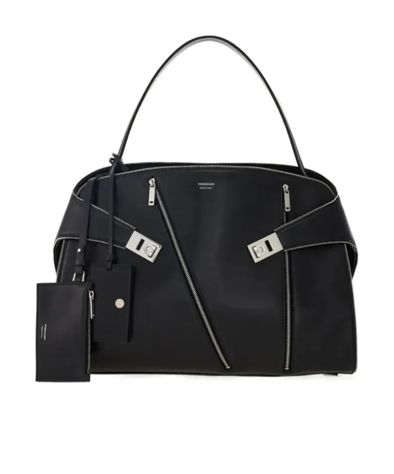 Ferragamo Hug Soft Large Shoulder Bag