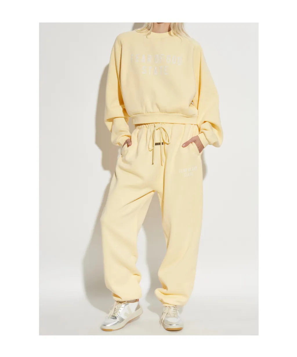 Fear Of God Essentials Logo Patch Drawstring Sweatpants