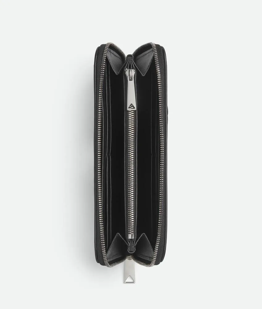 Intrecciato Zip Around Wallet