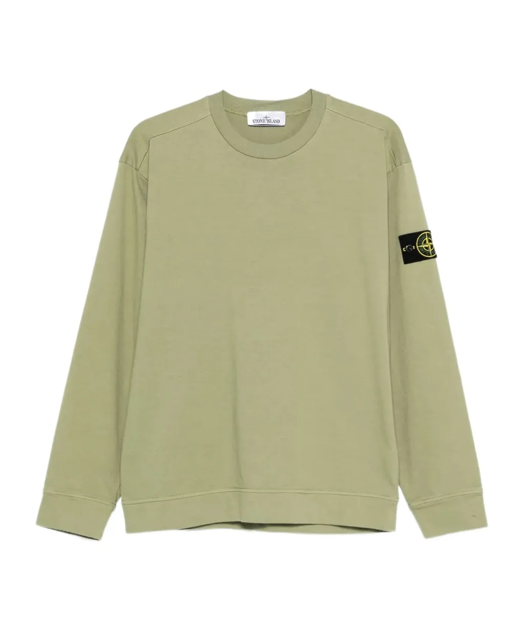 Stone Island Logo Patch Crewneck Sweatshirt