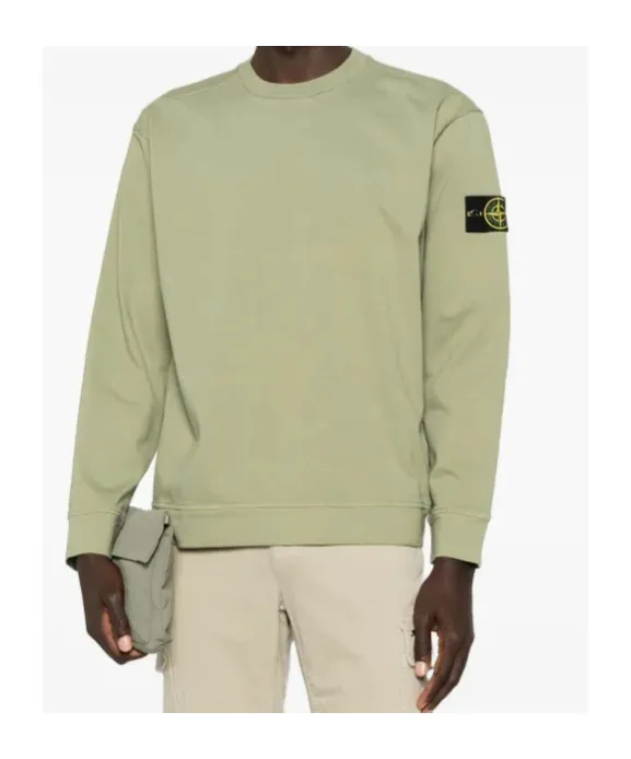 Stone Island Logo Patch Crewneck Sweatshirt