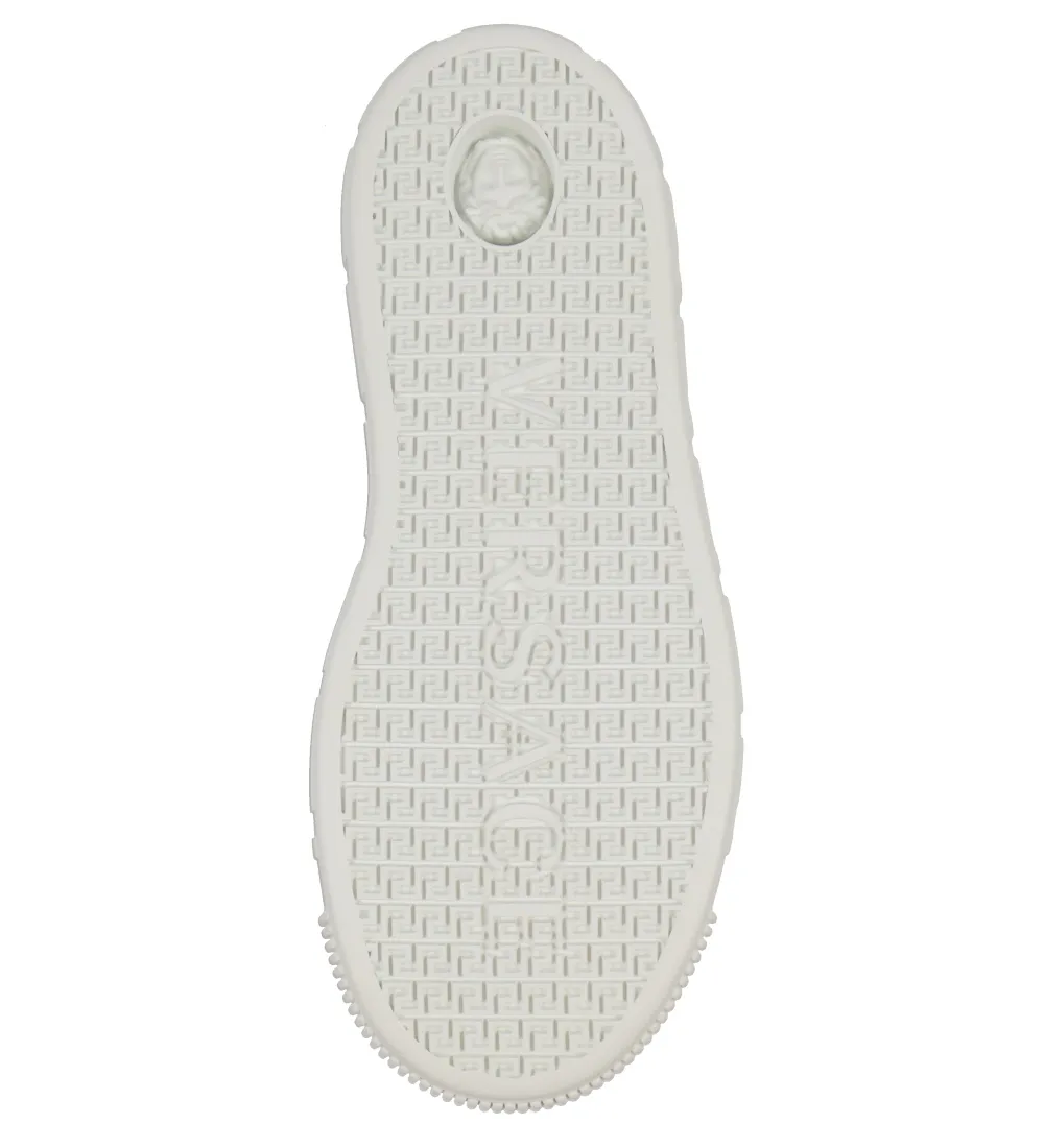 Versace Kids Greca-Detailed Lace-Up Sneakers