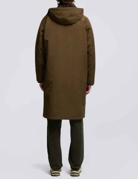 Aspesi Corduroy-Collar Hooded Coat