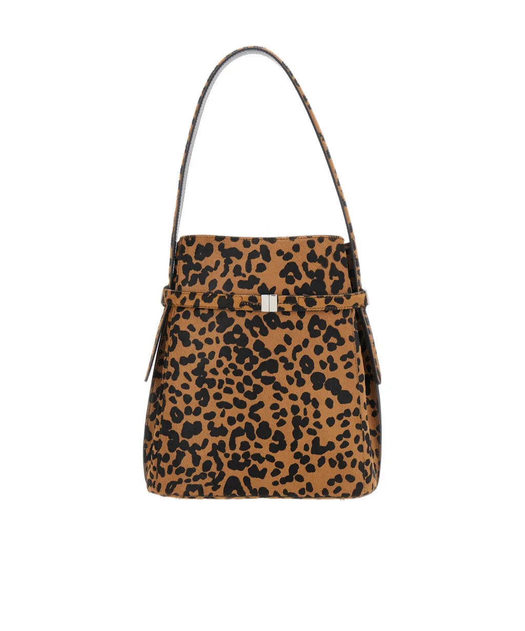 TotÊMe Leopard Printed Open Top Shoulder Bag