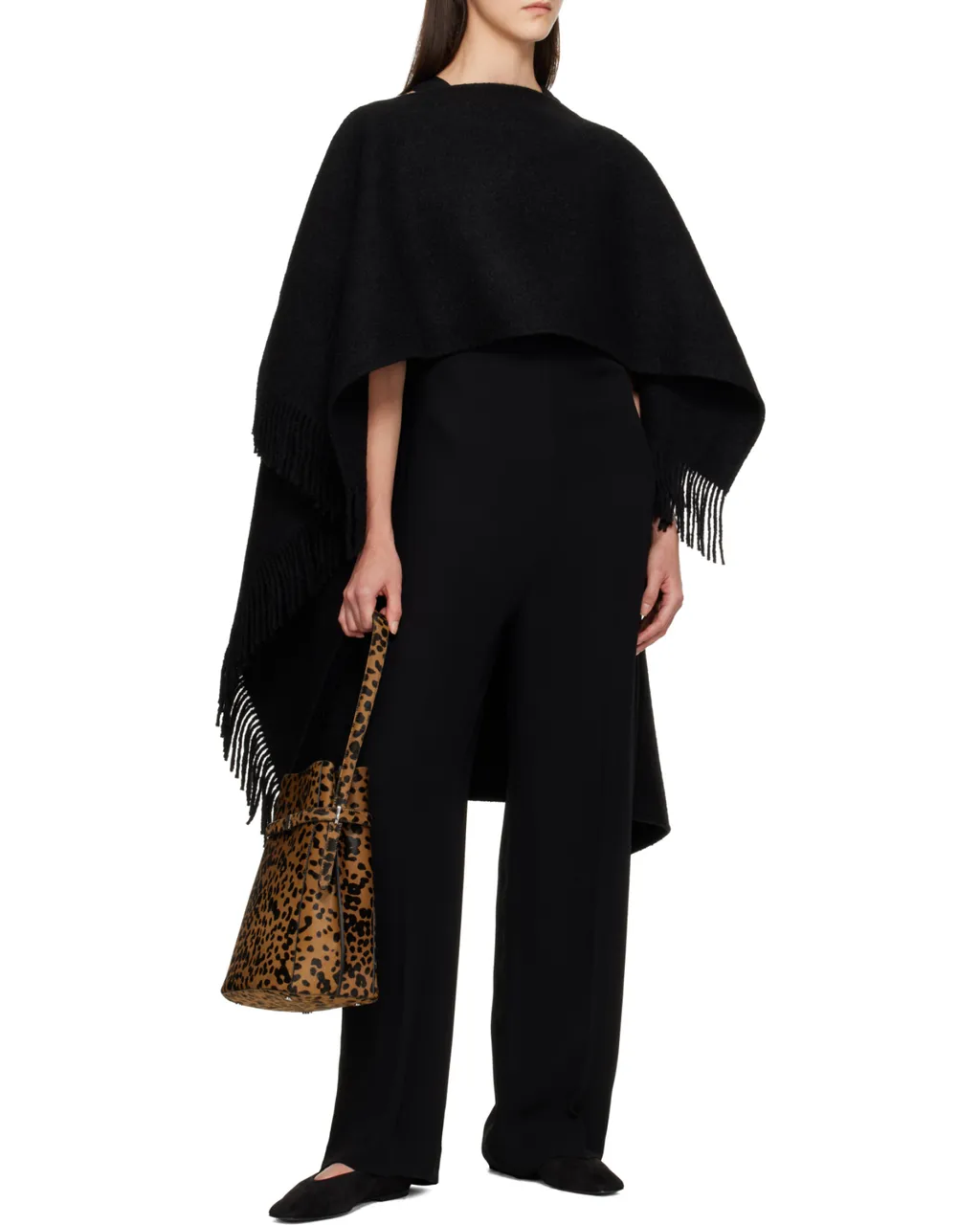 TotÊMe Leopard Printed Open Top Shoulder Bag
