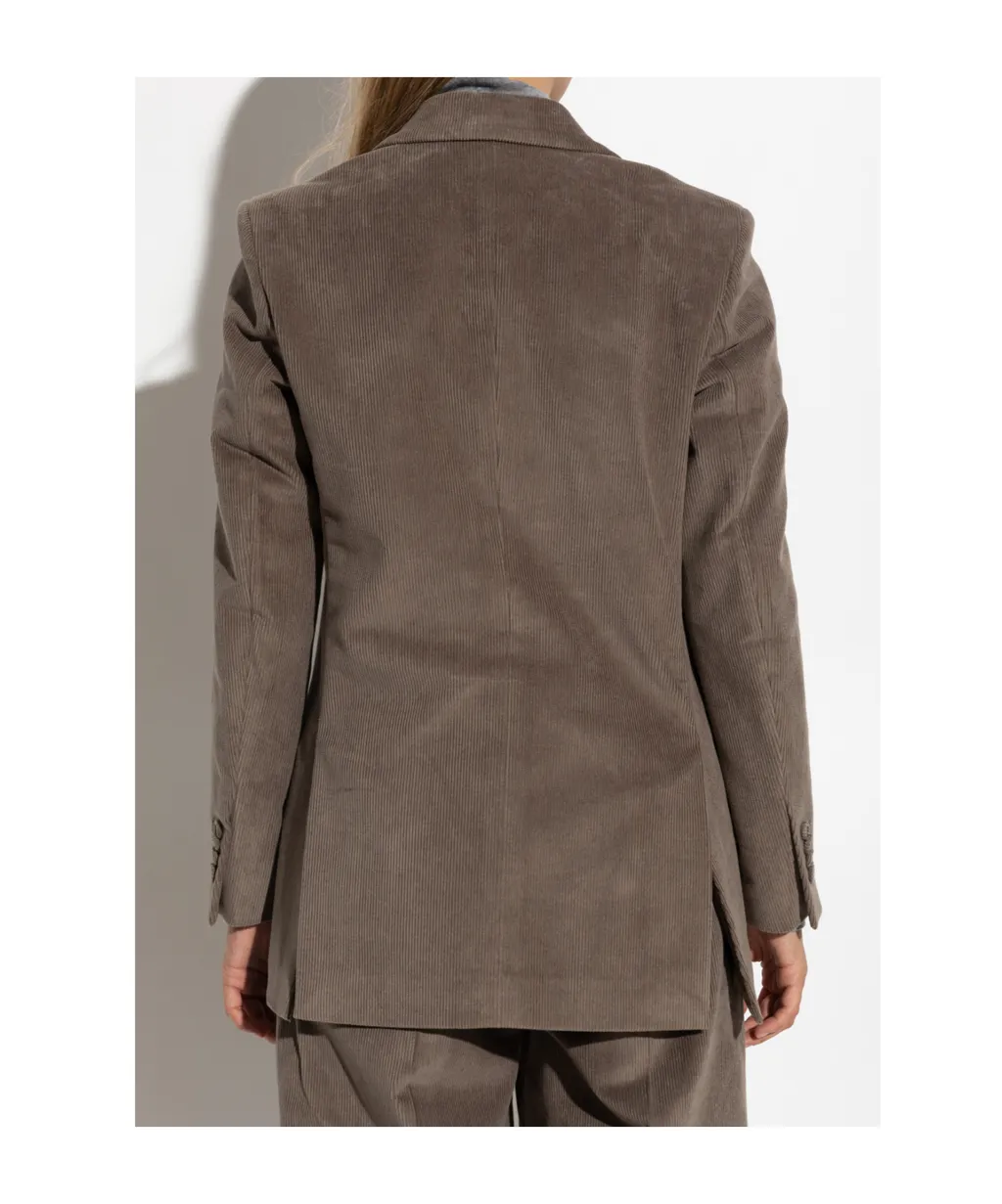 Double-Breasted Corduroy Jacket
