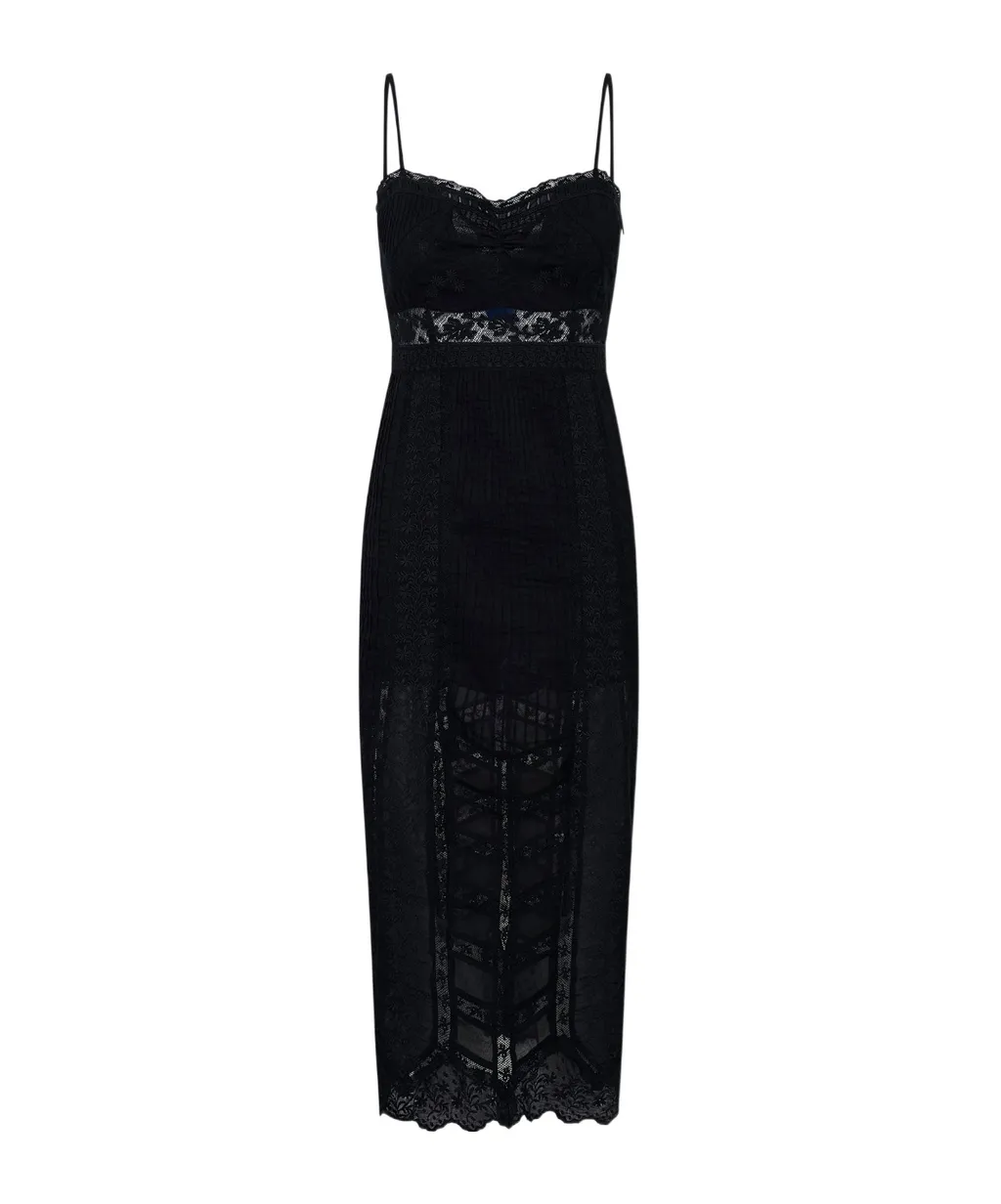 Loveshackfancy Celadine Lace Midi Dress