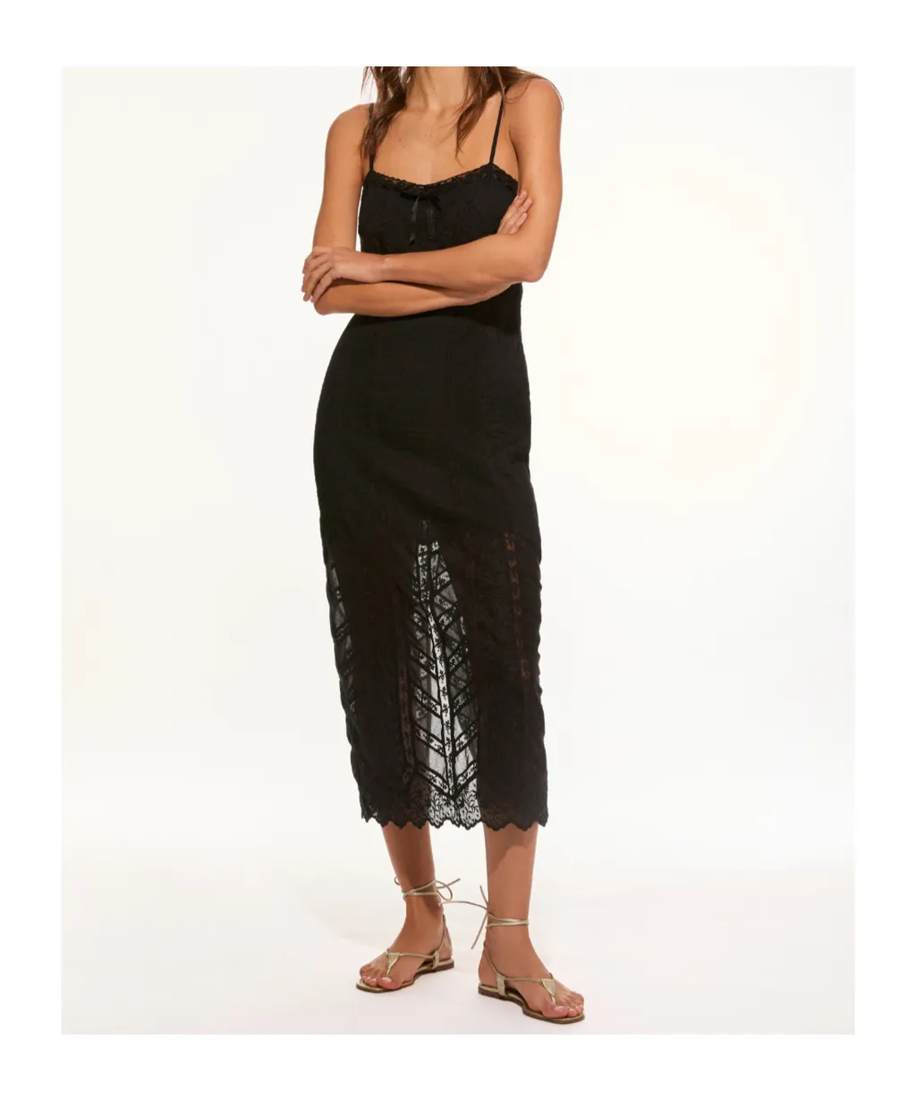 Loveshackfancy Celadine Lace Midi Dress
