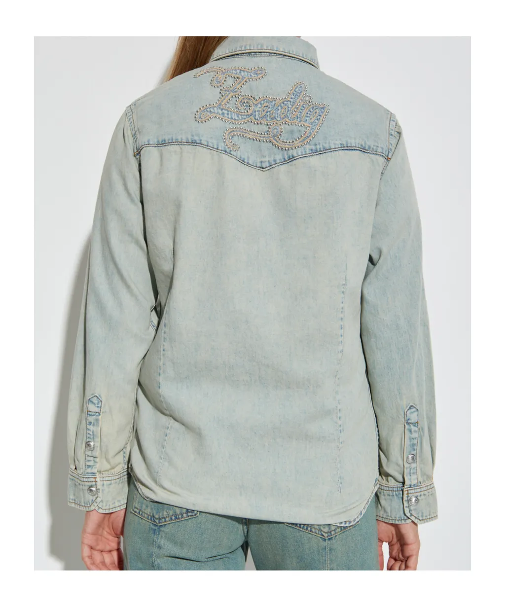 Saby Stud-Embellished Denim Shirt