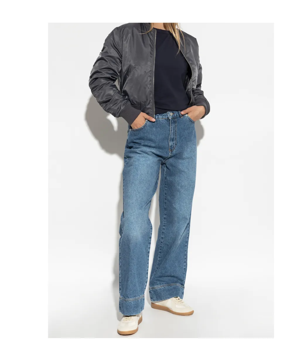 Naoko Cuffed Wide-Leg Jeans