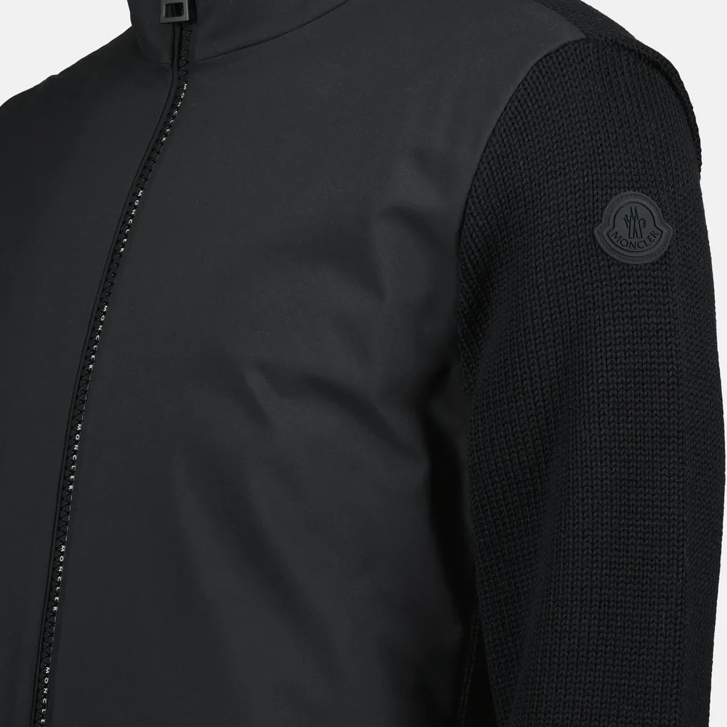 Moncler Matt Effect Zipped Cardigan