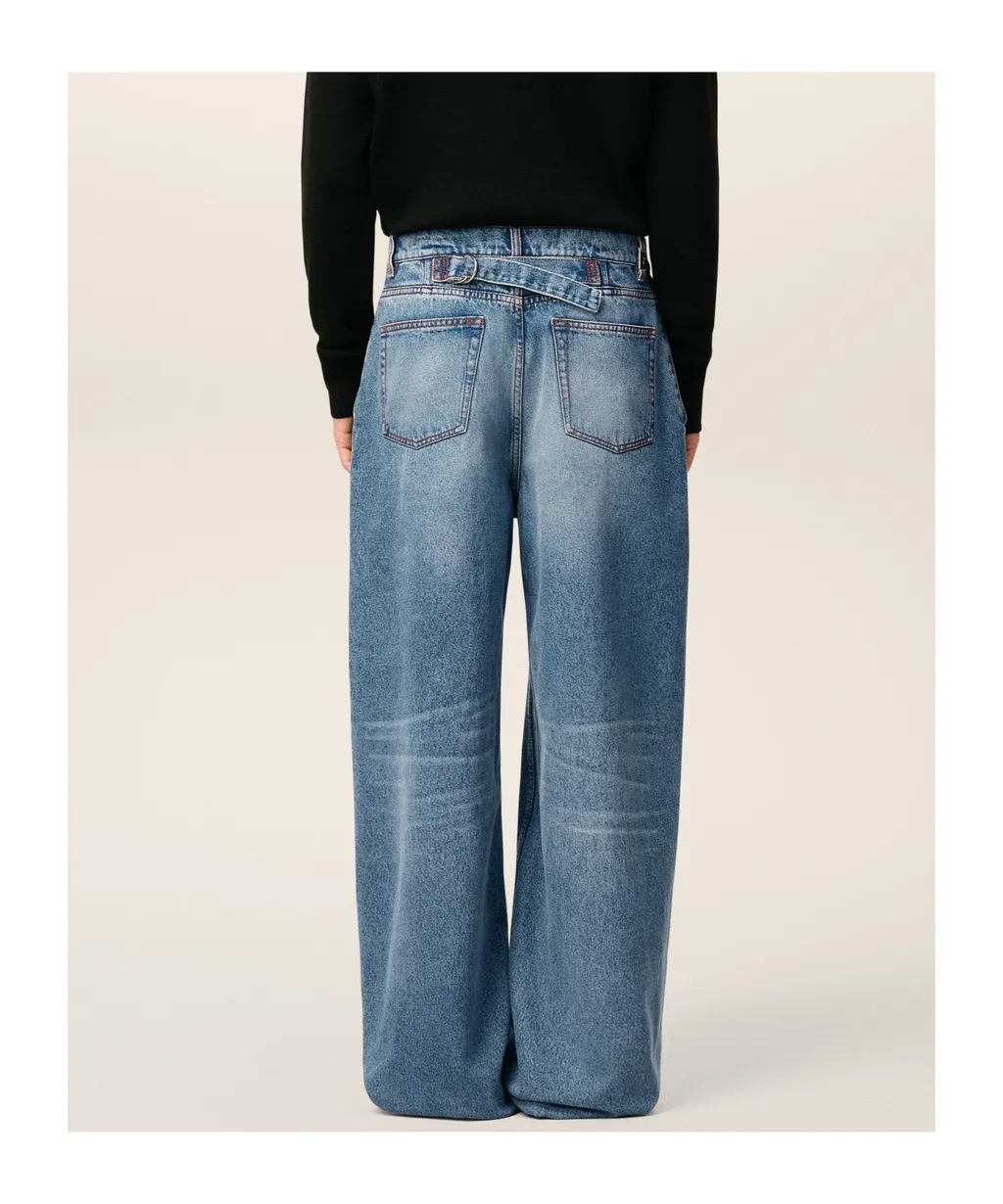 Ami Paris Wide Leg Jeans