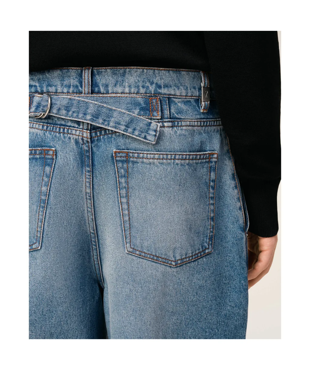 Ami Paris Wide Leg Jeans