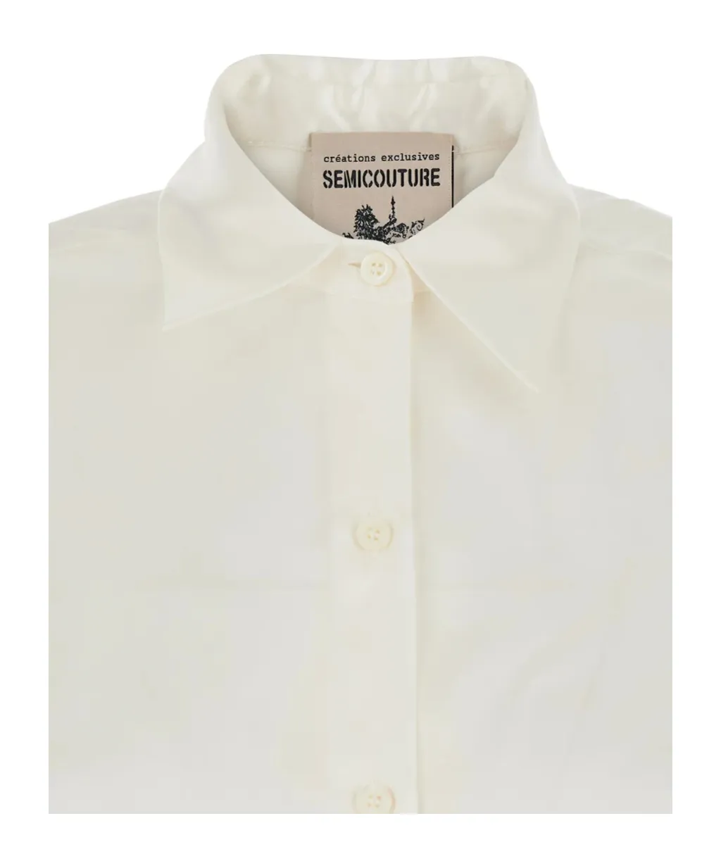 Semi Couture Classic Collar Silk Shirt