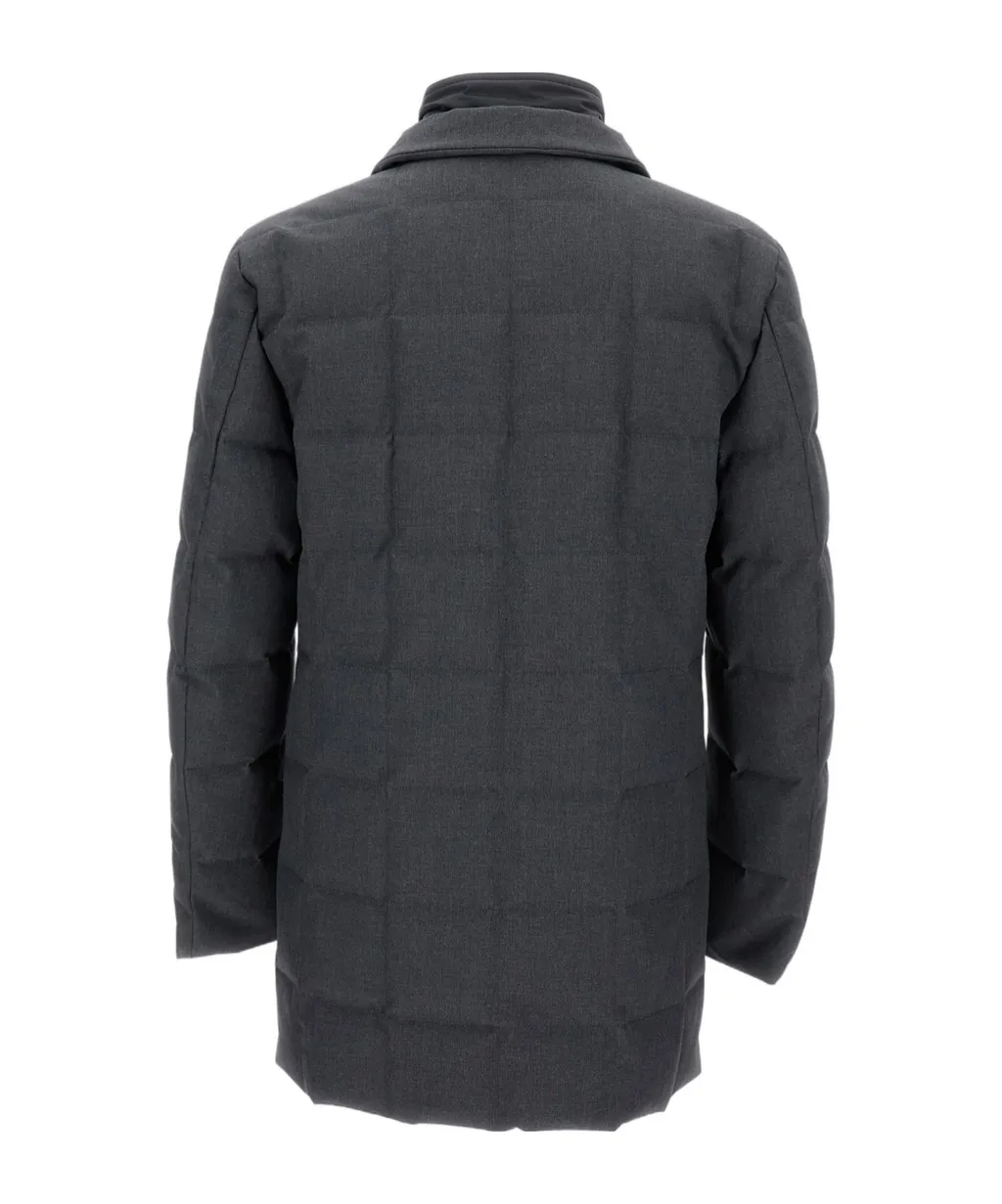 Fay Quilted Button-Up Jacket