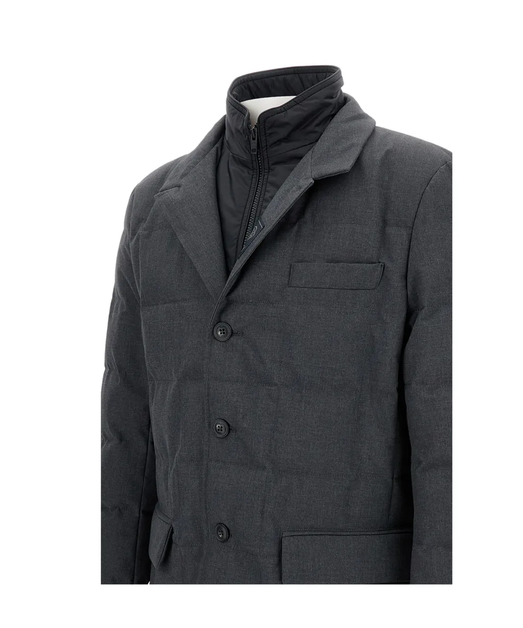 Fay Quilted Button-Up Jacket