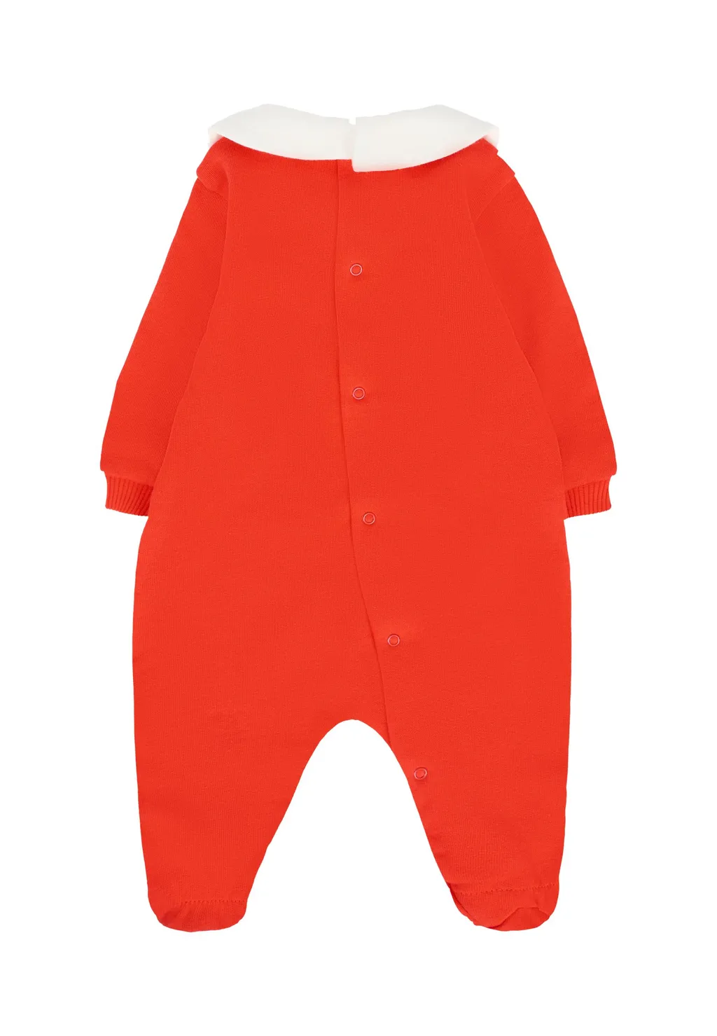 Teddy-Print Peter Pan-Collar Pajama