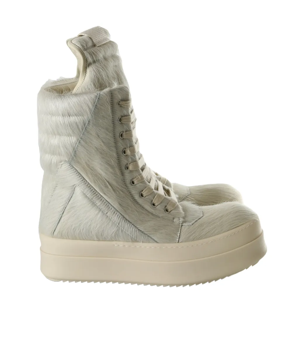 Rick Owens Mega Geobasket Lace-Up Sneakers