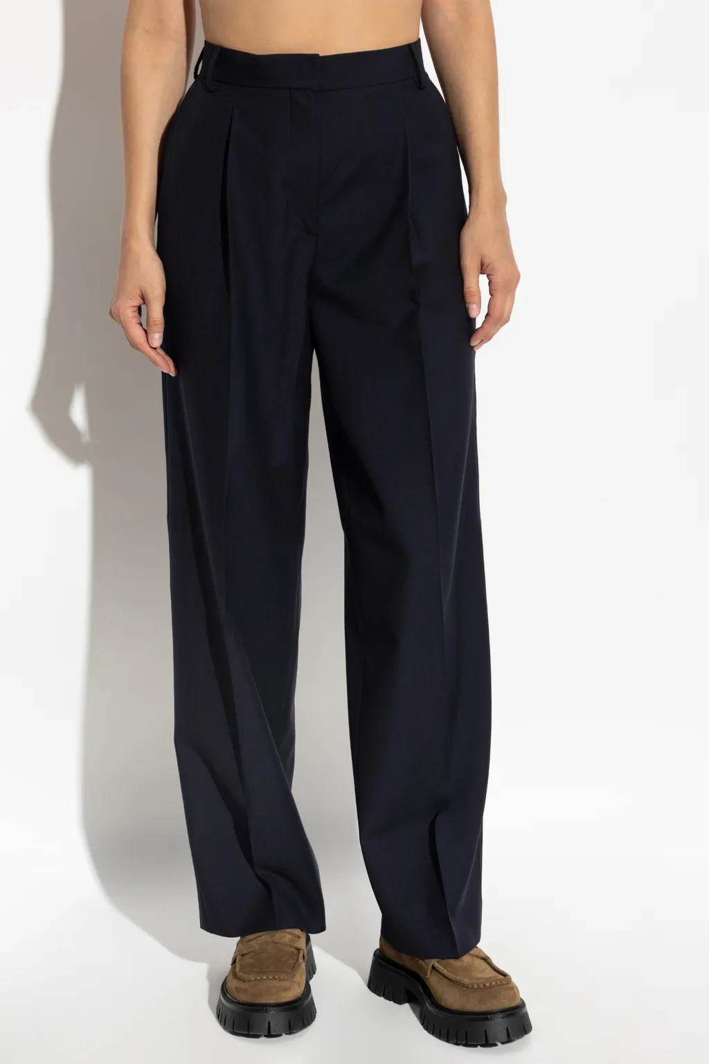 Pleated-Front Trousers
