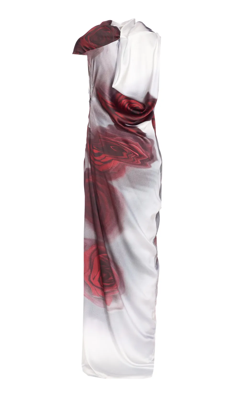 Jean Paul Gaultier Rose Printed Draped Dress