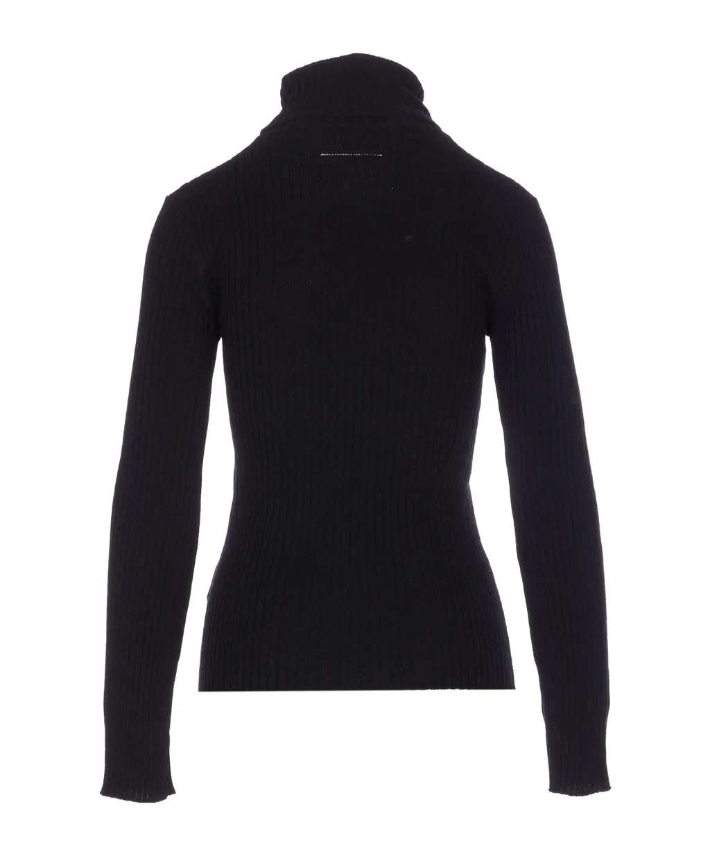 Mm6 Maison Margiela Turtleneck Knit Sweater