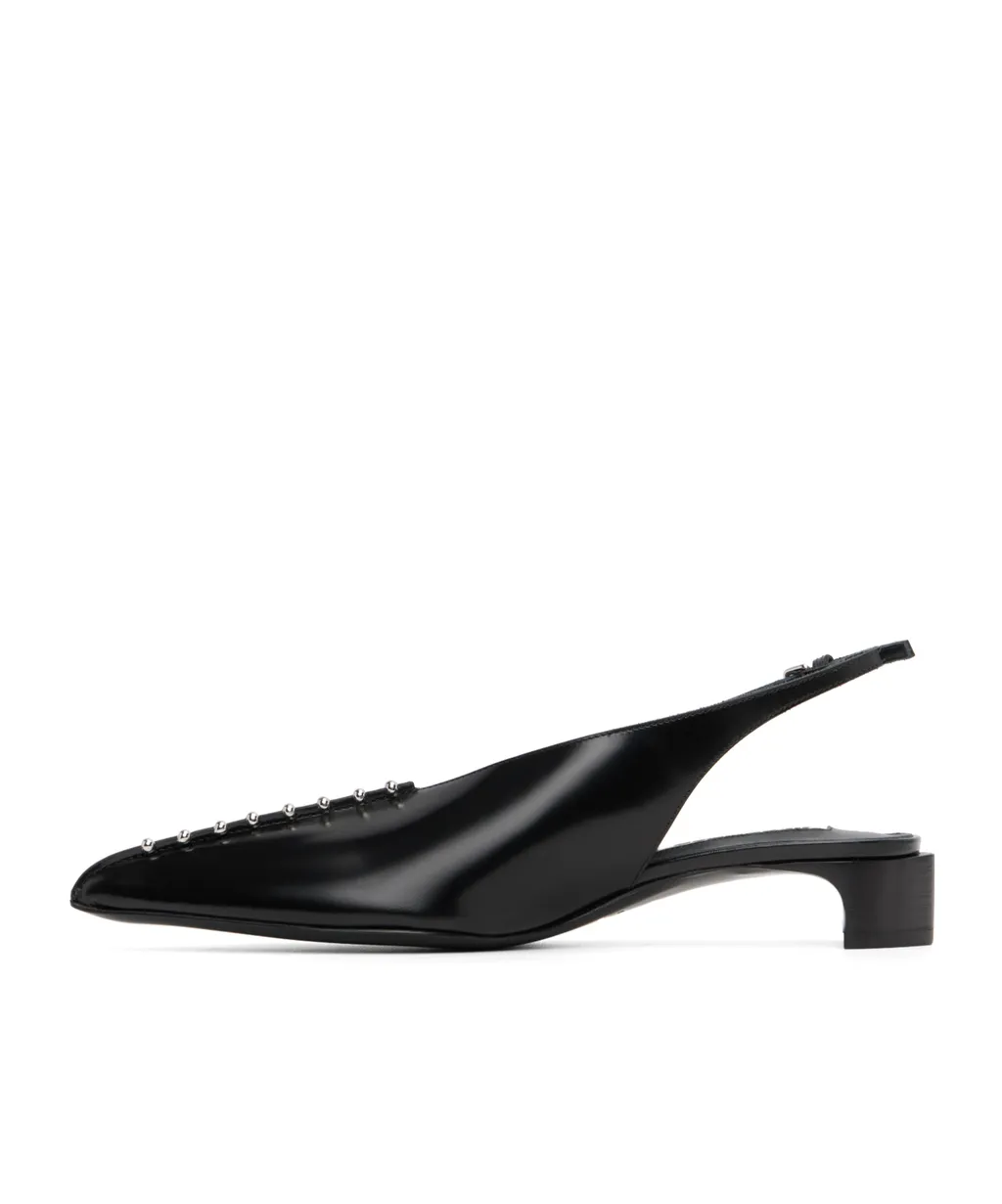 Jil Sander Pearl-Detail Slingback Pumps