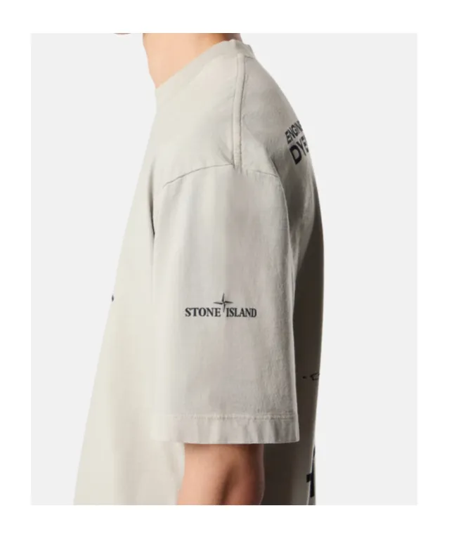 Stone Island Graphic Printed Crewneck T-Shirt