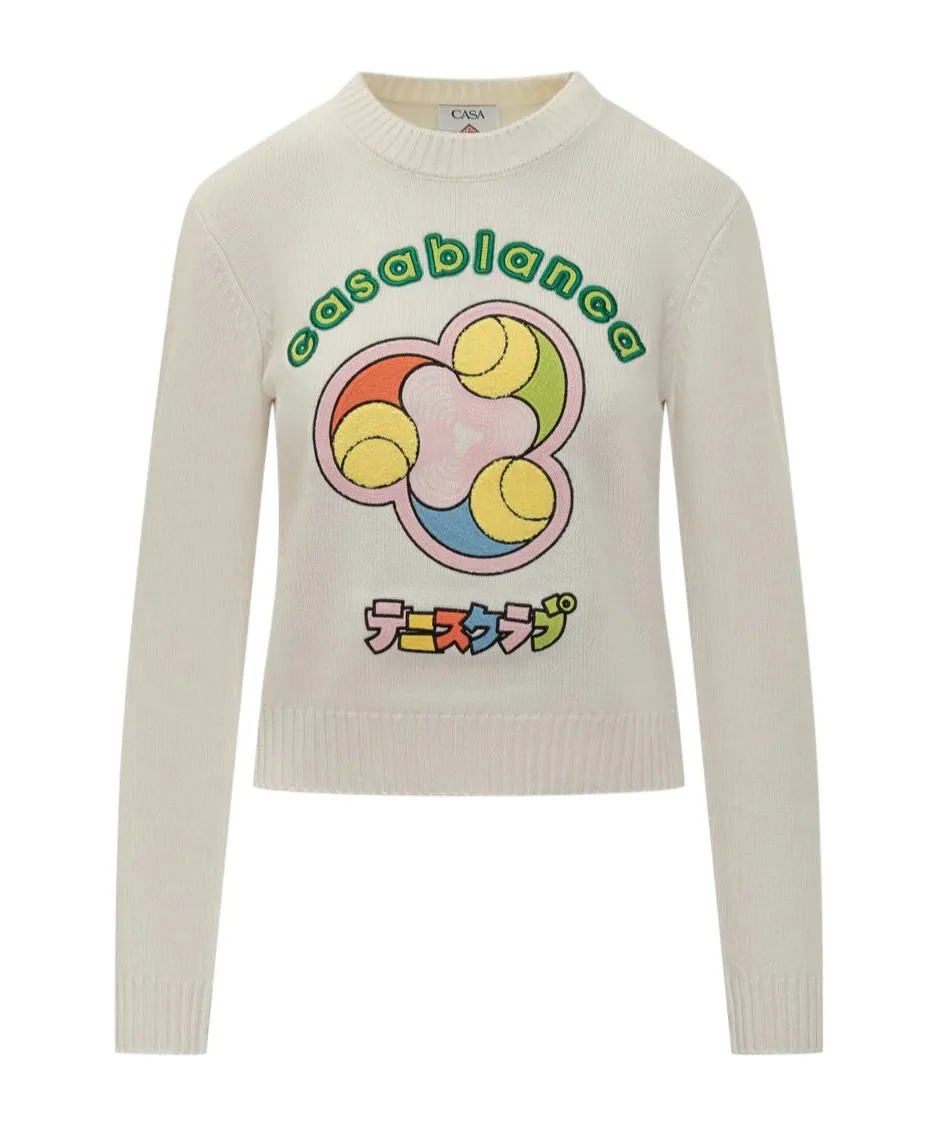 Logo Long Sleeve Knit Sweater