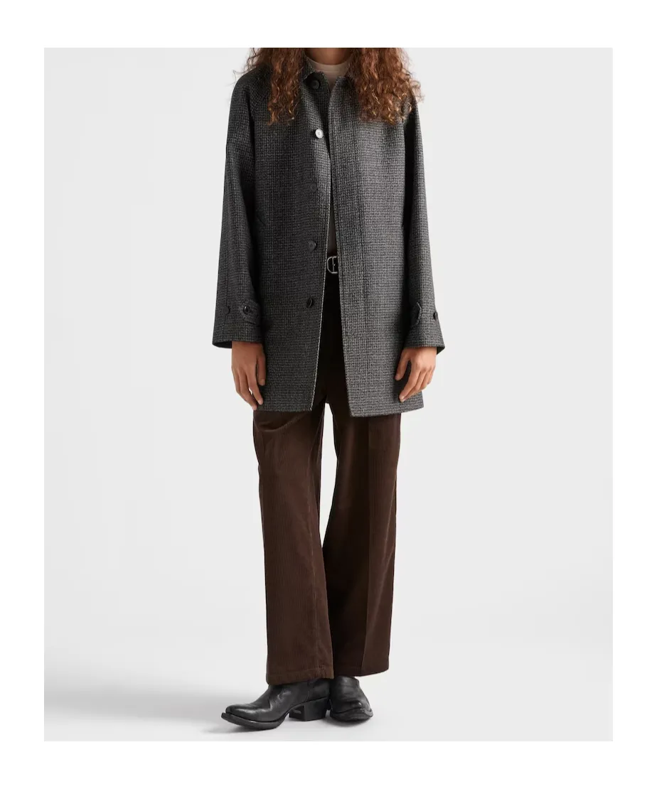 Prada Long-Sleeved Button-Up Coat