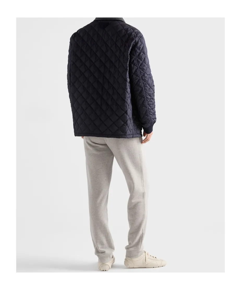 Prada Re-Nylon Button-Up Quilted Jacket