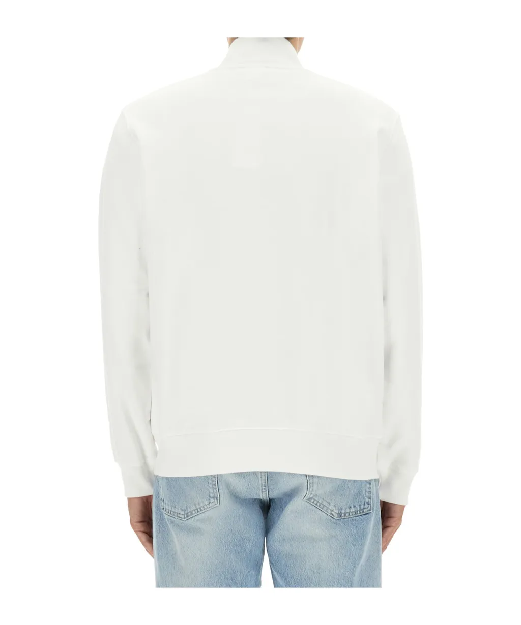 Lacoste Logo Patch Three-Quarter Zip Sweatshirt