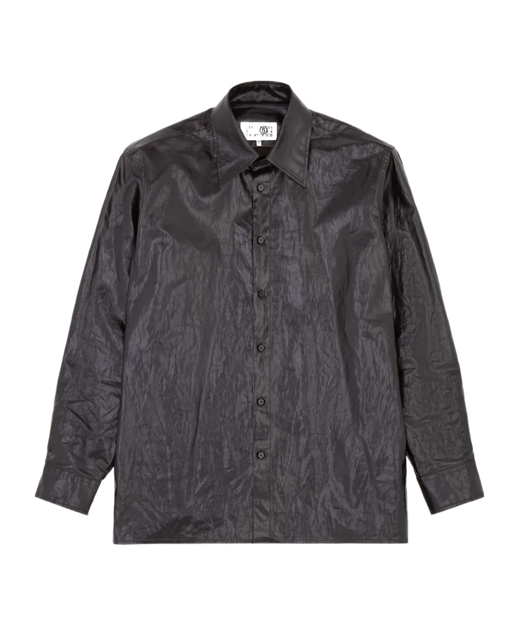 Mm6 Maison Margiela Shiny Coated Shirt