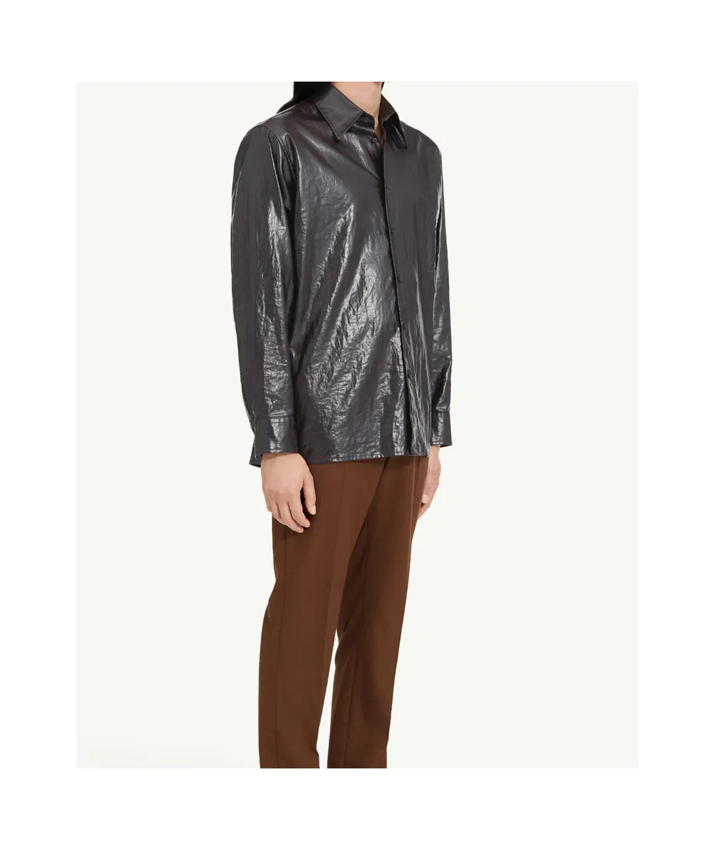 Mm6 Maison Margiela Shiny Coated Shirt