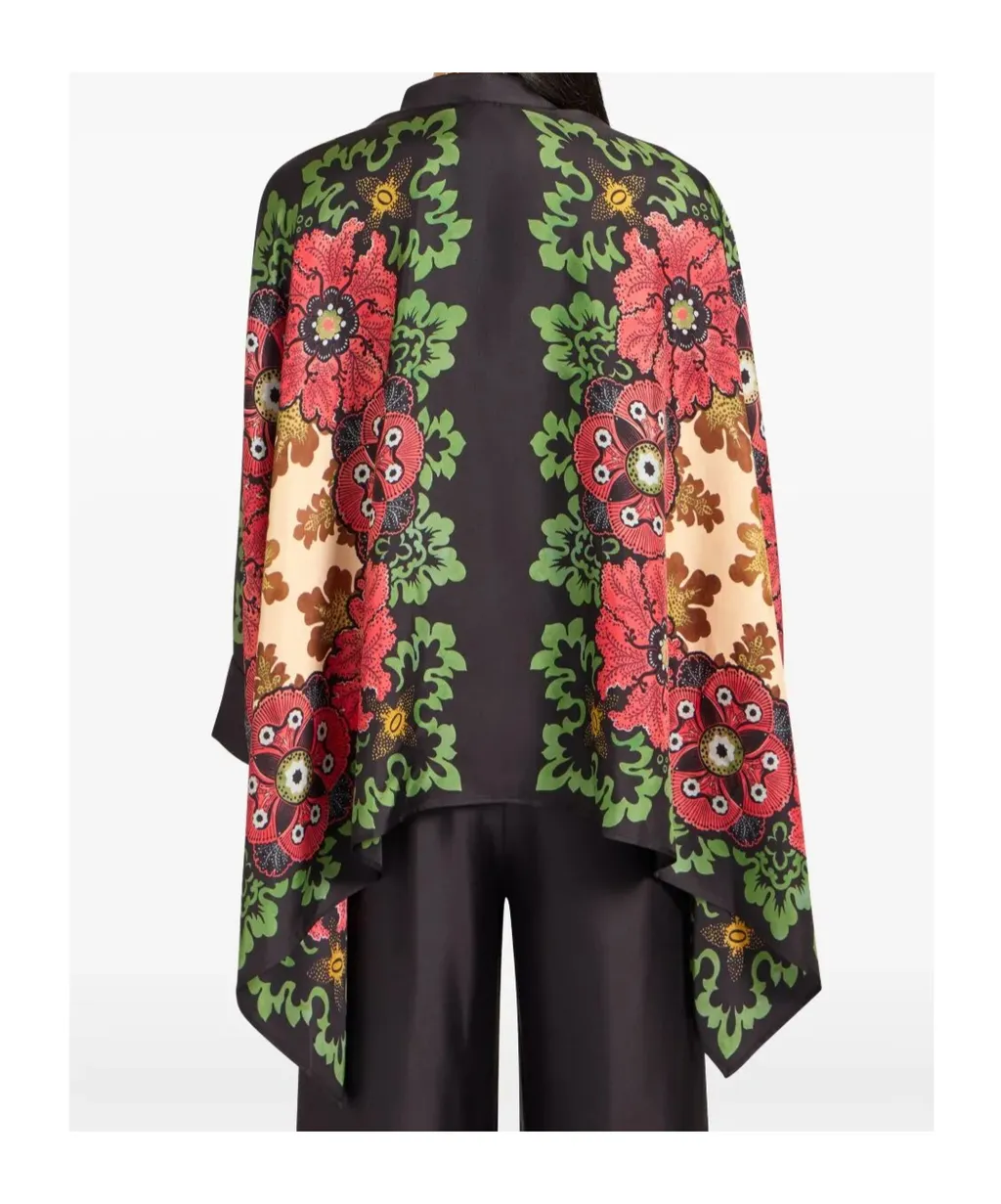 La Doublej Foulard Silk Coat