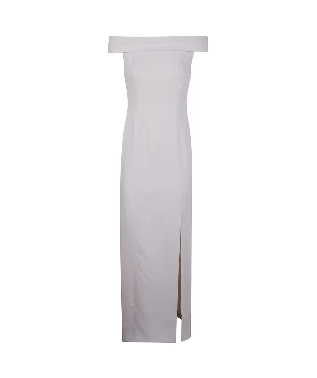Lauren Ralph Lauren Off-Shoulder Fitted Bodice Maxi Dress