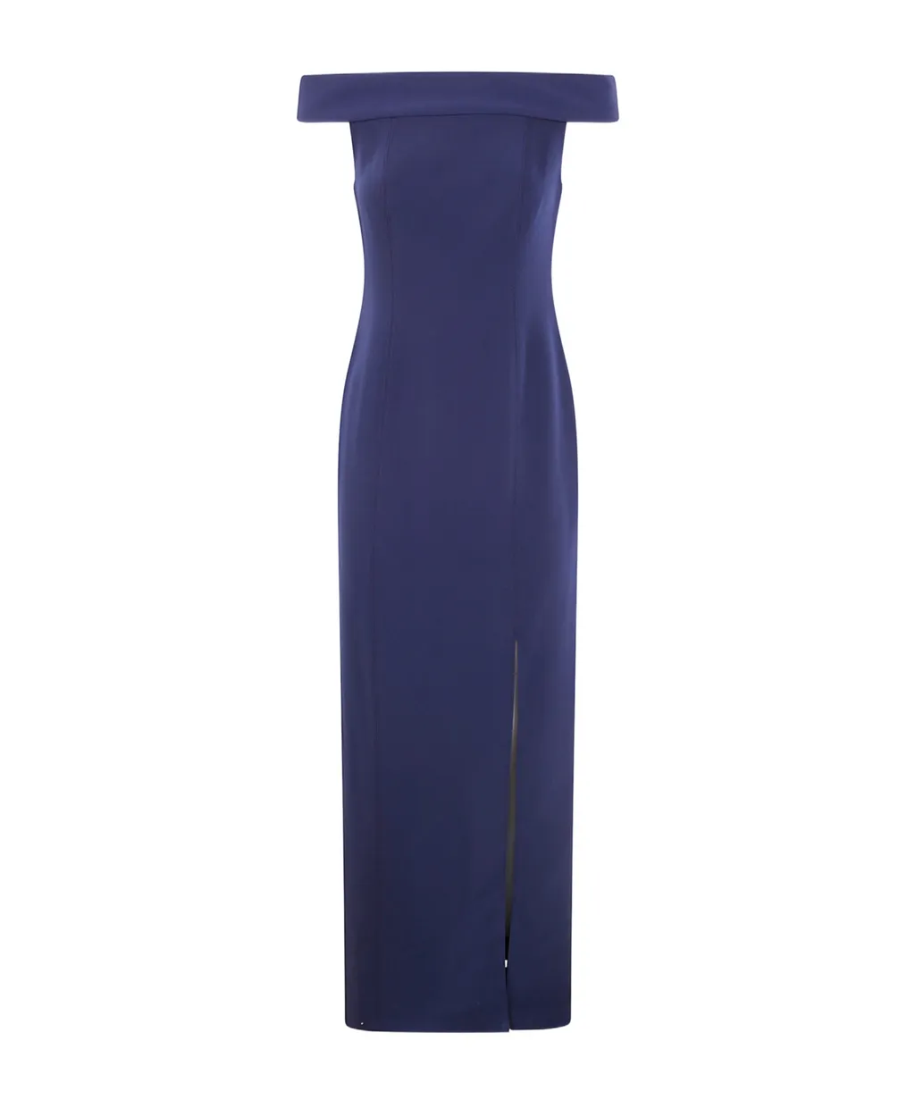 Lauren Ralph Lauren Off-Shoulder Fitted Bodice Maxi Dress
