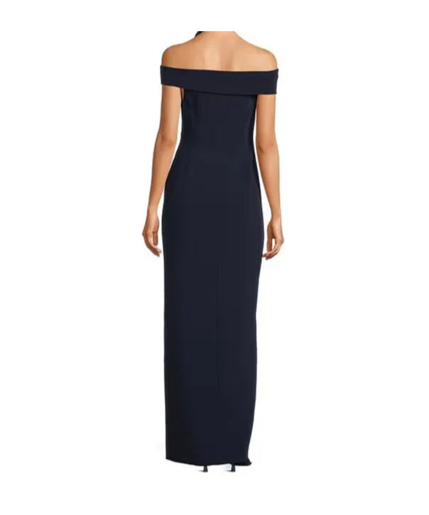 Lauren Ralph Lauren Off-Shoulder Fitted Bodice Maxi Dress