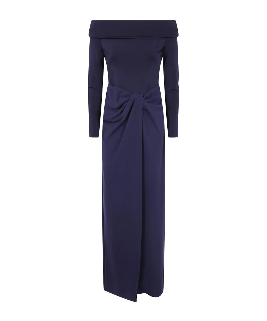 Lauren Ralph Lauren Long Sleeved Off-Shoulder Dress