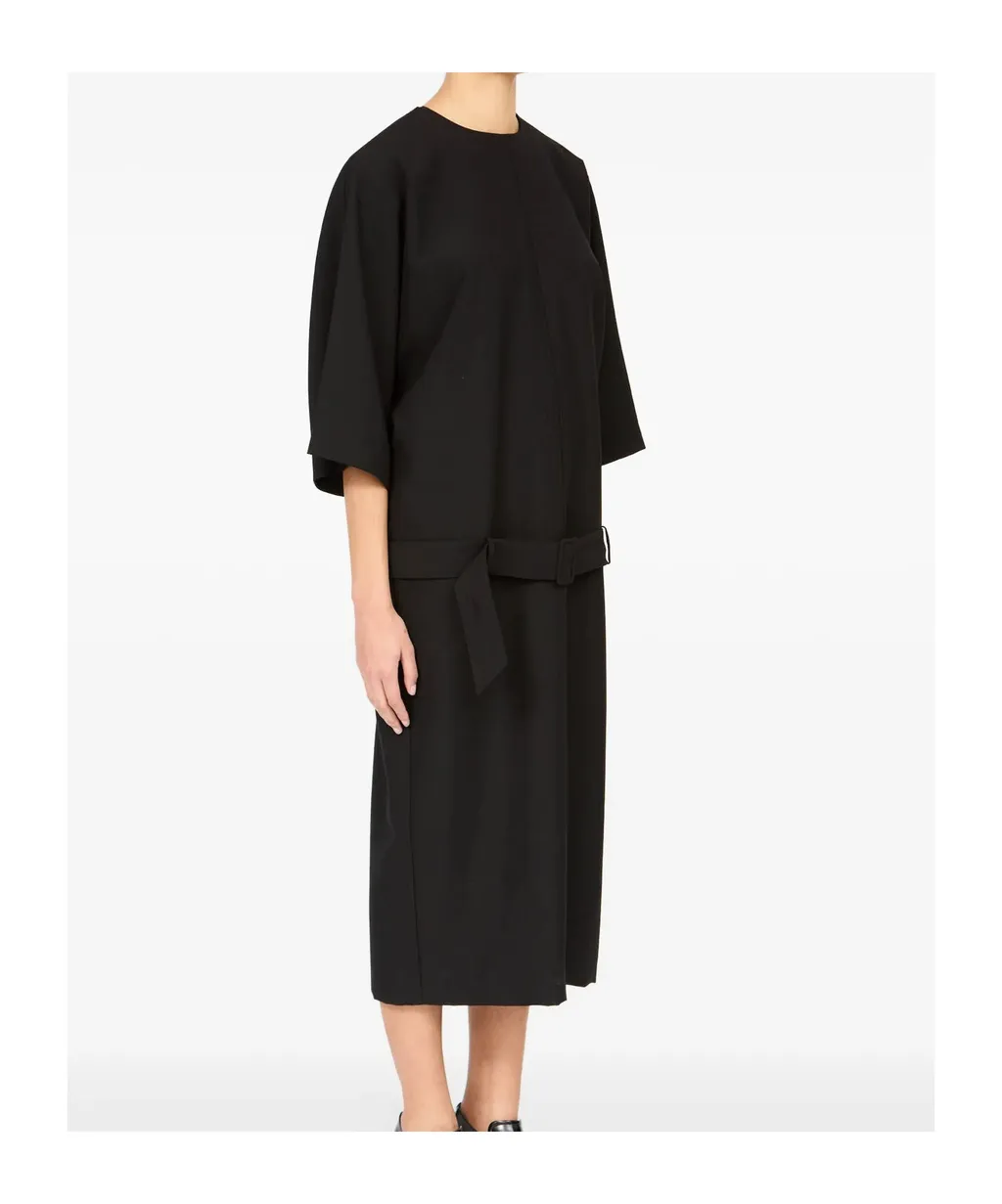 Mm6 Maison Margiela Three-Quarter Sleeve Midi Dress