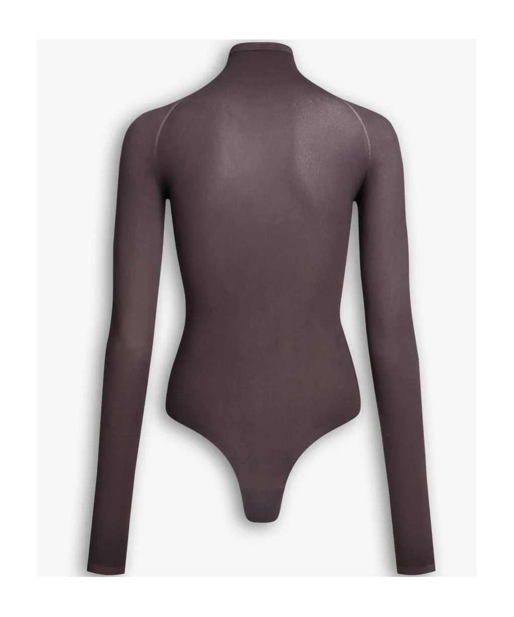 Alaa High Neck Second Skin Knit Bodysuit