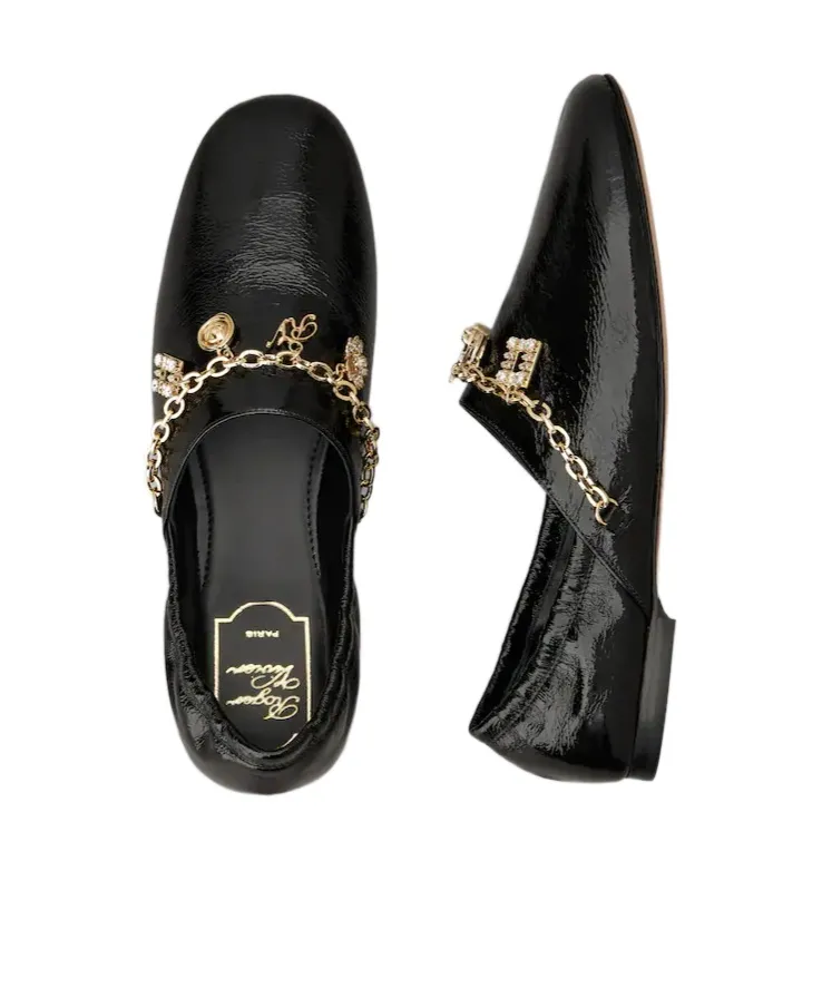 Slippers In Patent Leather