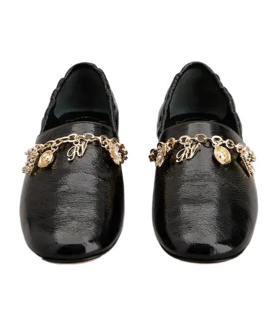 Slippers In Patent Leather