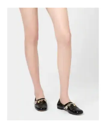 Slippers In Patent Leather
