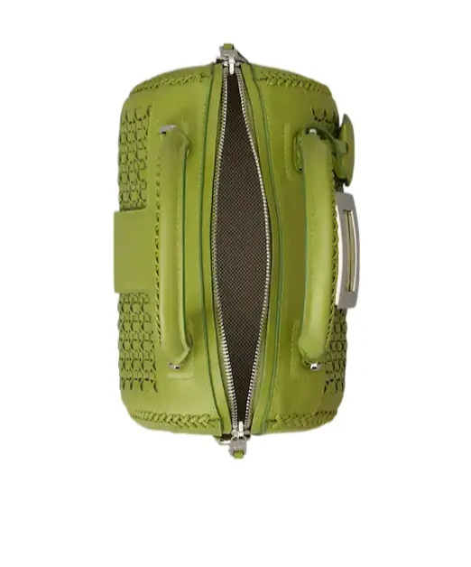 Belle Vivier Bag In Braided Leather