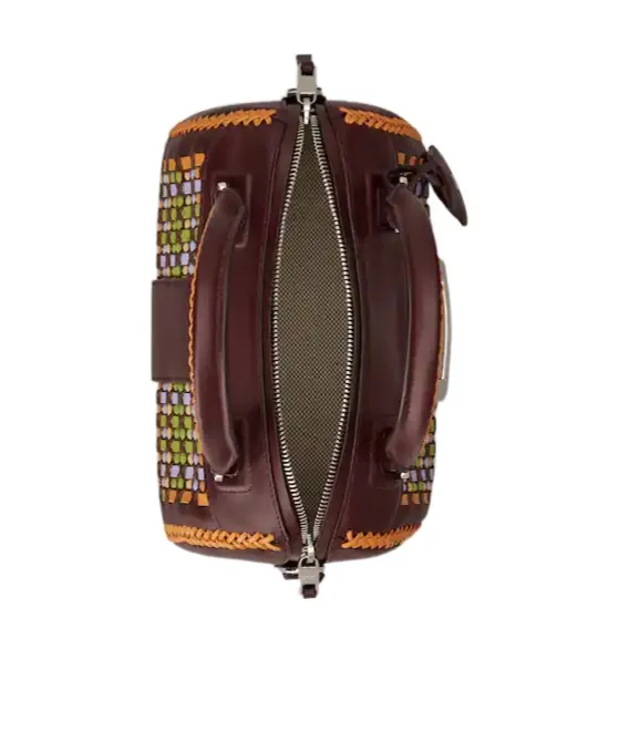 Belle Vivier Bag In Braided Leather