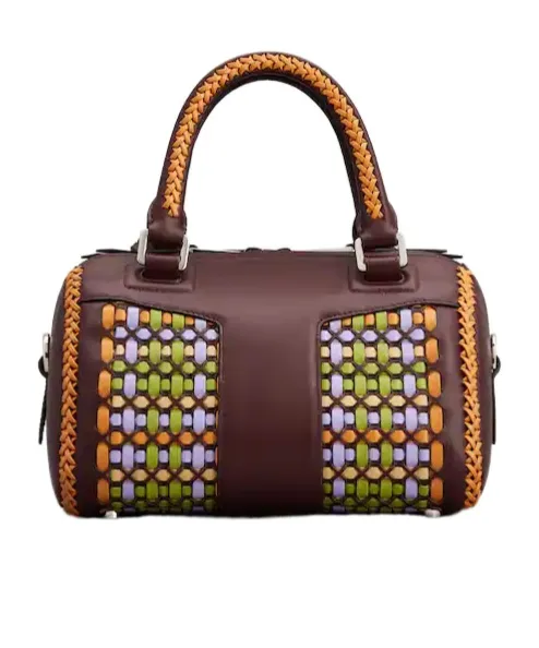 Belle Vivier Bag In Braided Leather